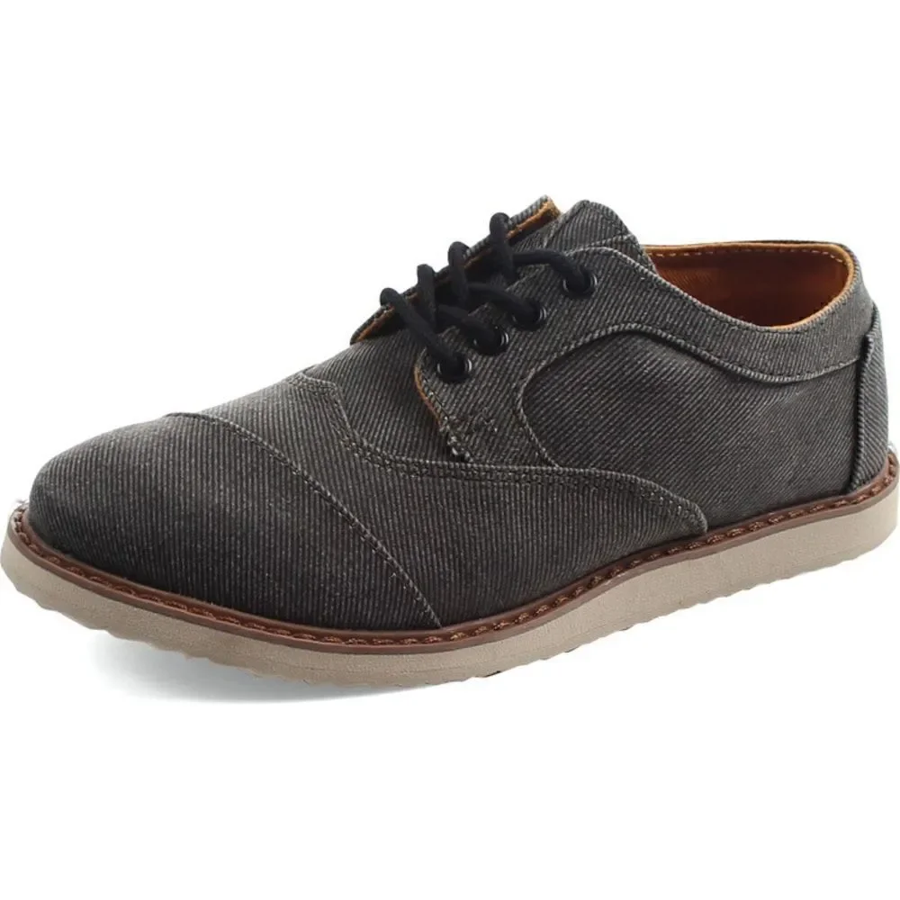 TOMS | Mens TOMS Brogue Lace-Up Ash Aviator Twill | 9.5